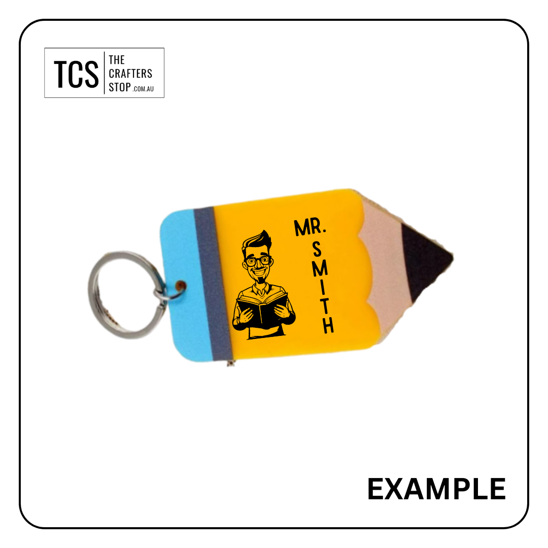 Acrylic Pencil Keyrings - Perfect for teachers gift