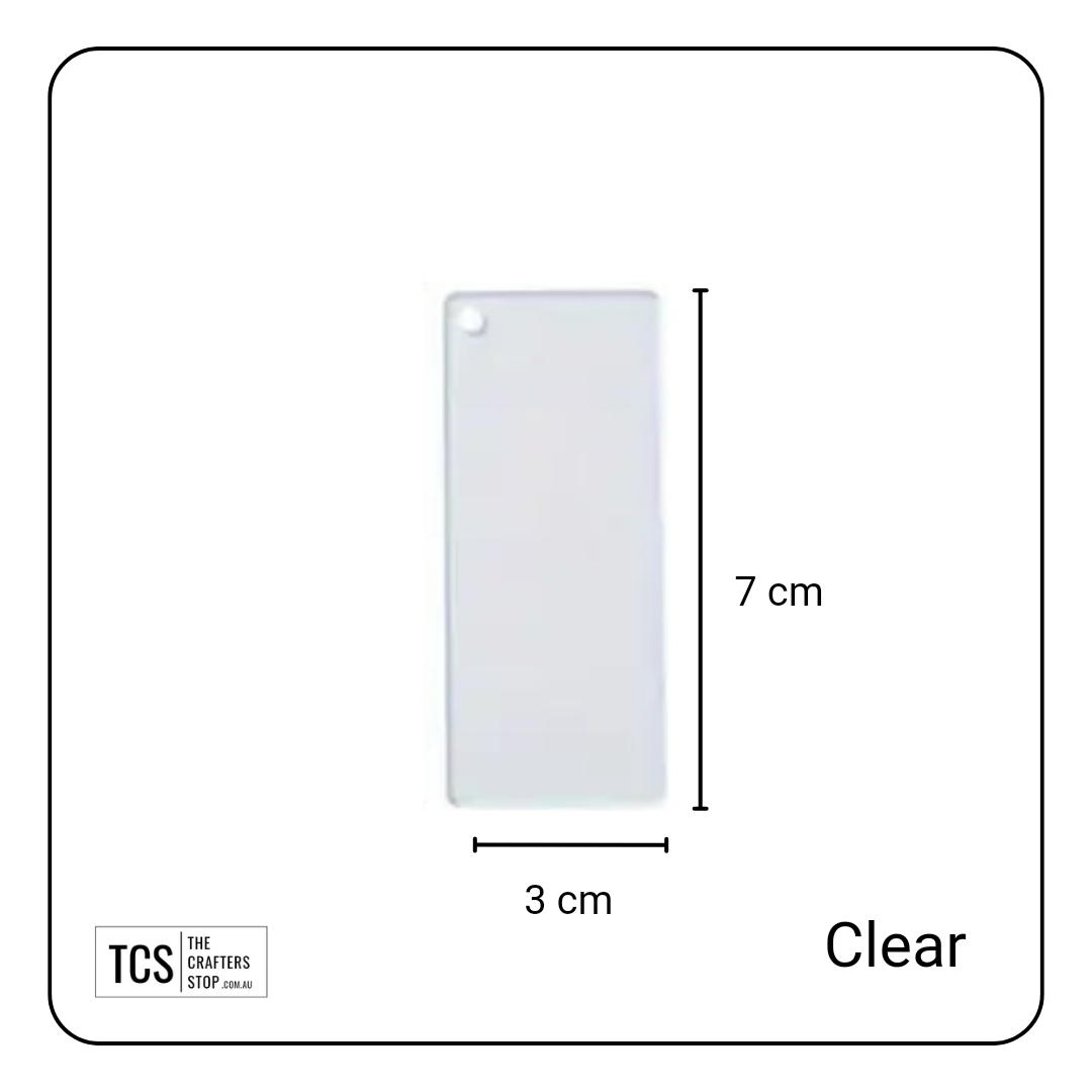 Square & Rectangle Acrylic Blanks (Great for Keyrings)