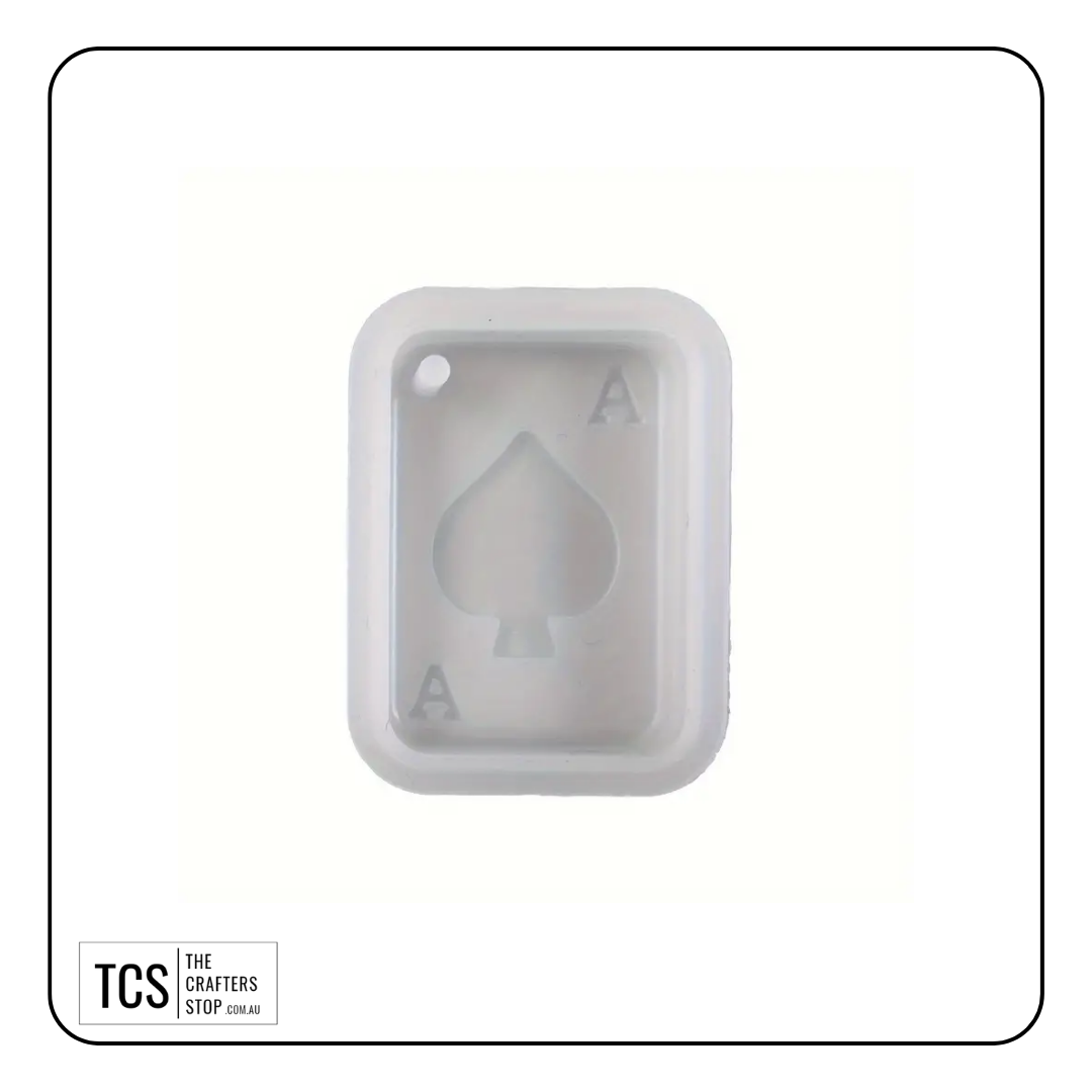 Resin Silicone ACE Playing Cards Keyring Mould