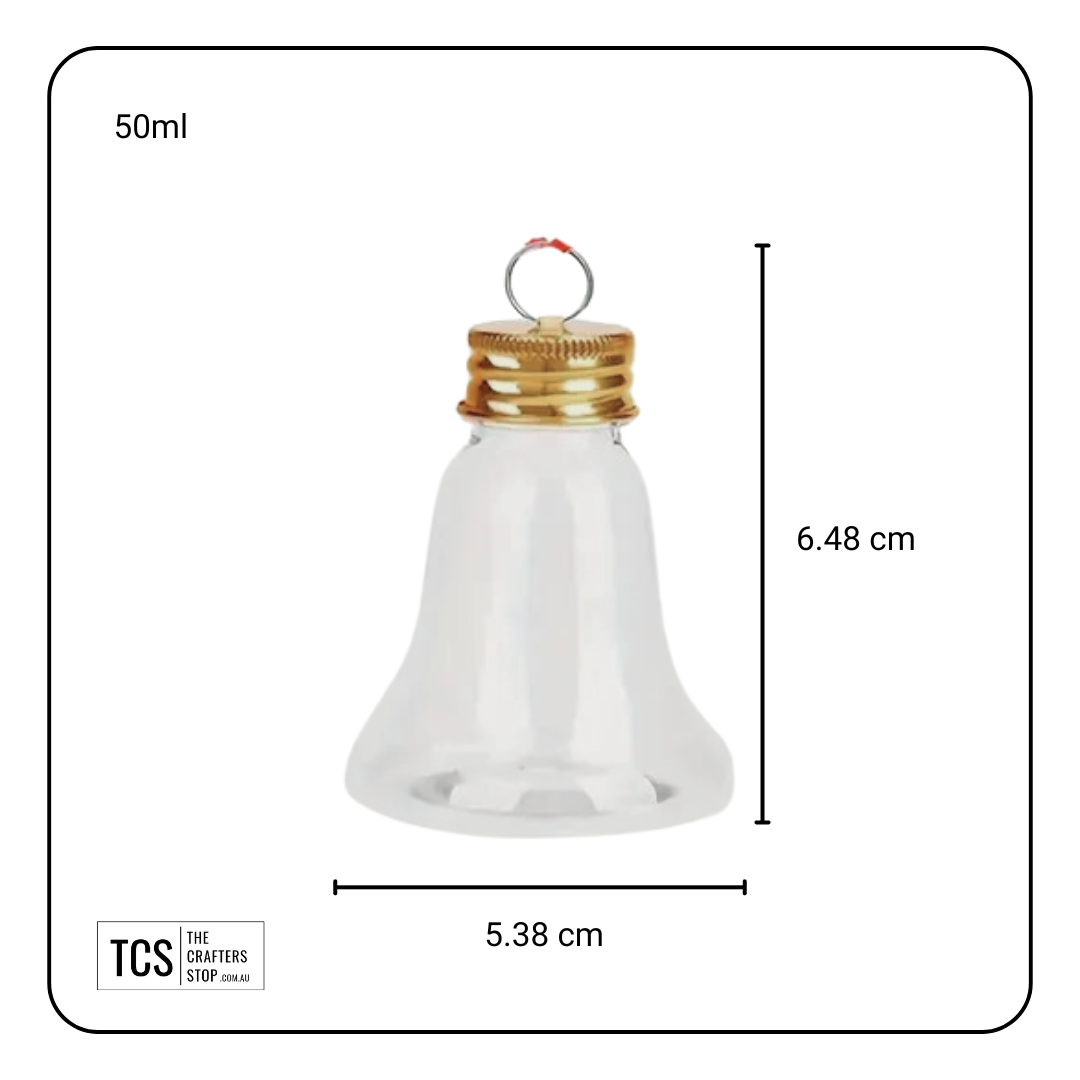 "Booze Baubles" Christmas Bell Fillable Hanging Baubles