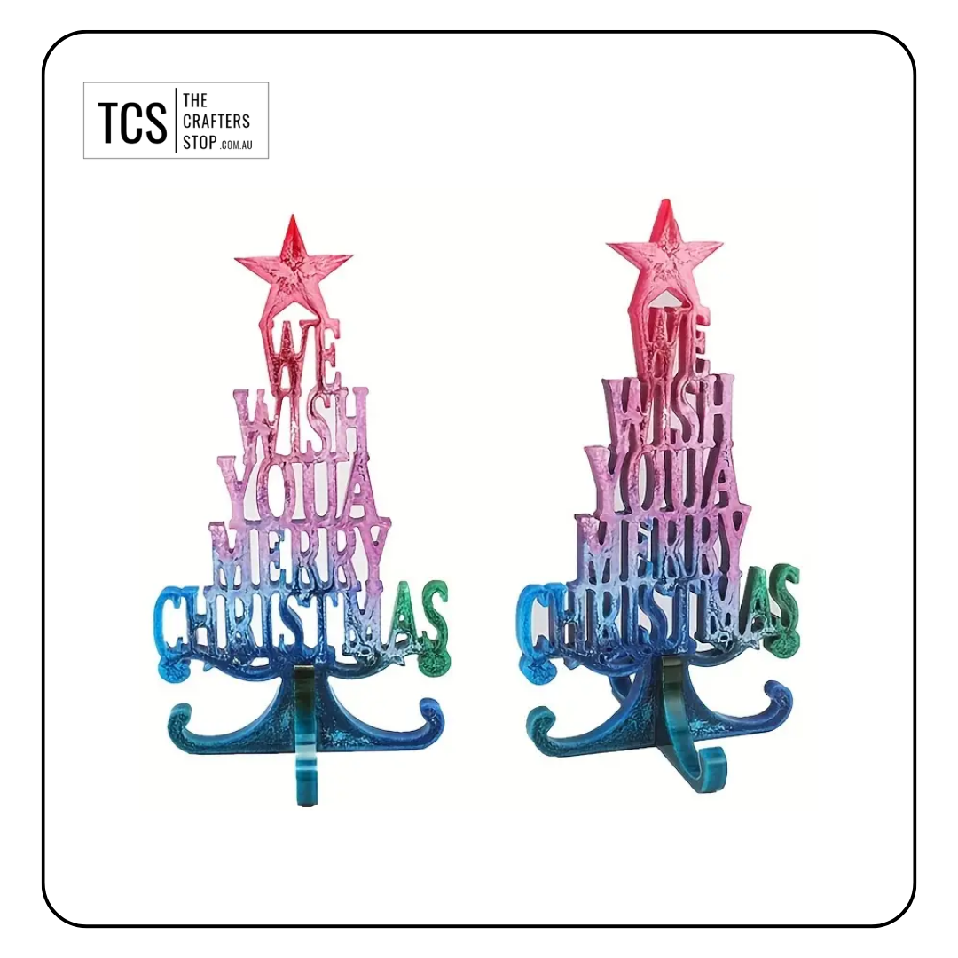 Resin Silicone Christmas Mould "We Wish You A Merry Christmas"