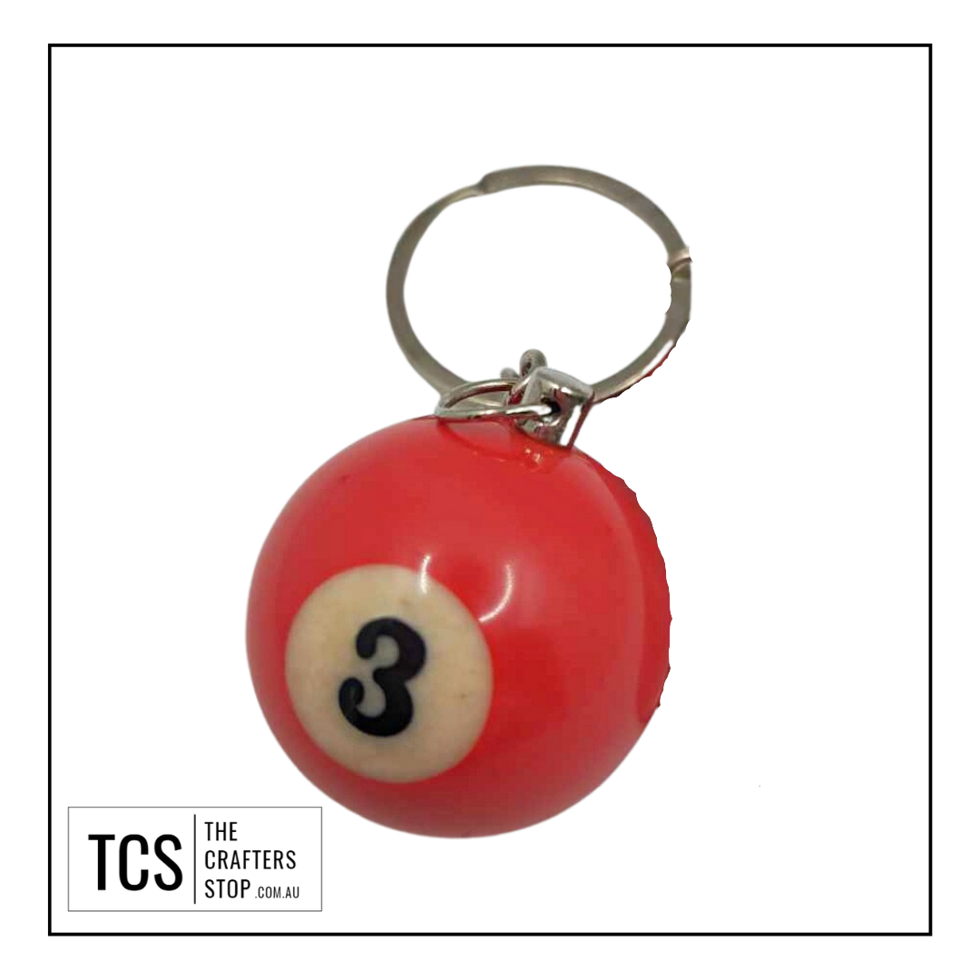 Eight Ball/Snooker Keyring (Fathers Day Gift)