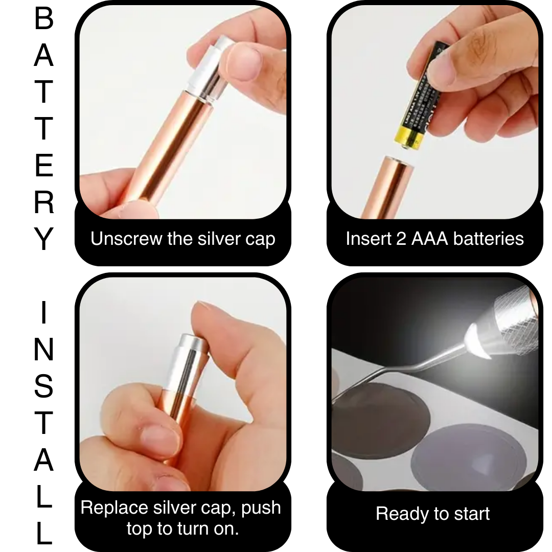 Metal Vinyl Weeding Tool with LED Light