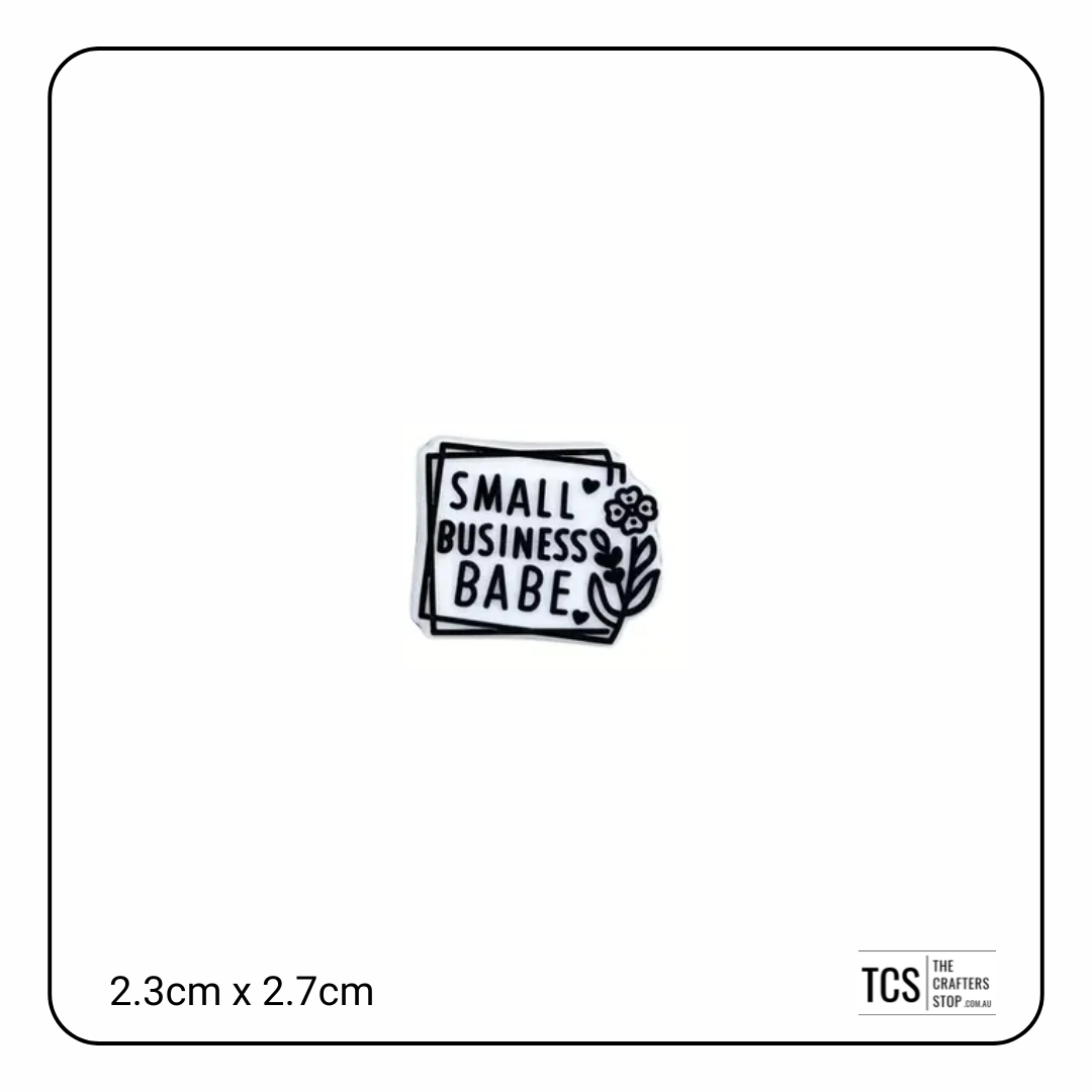 "Small Business Babe" Focal Beads