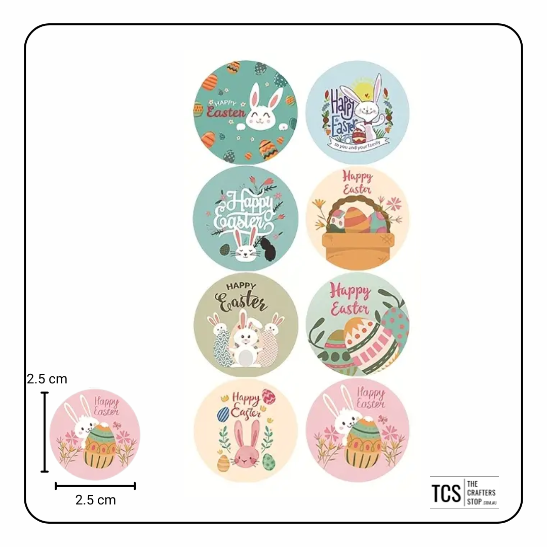 Cute "Happy Easter" Stickers