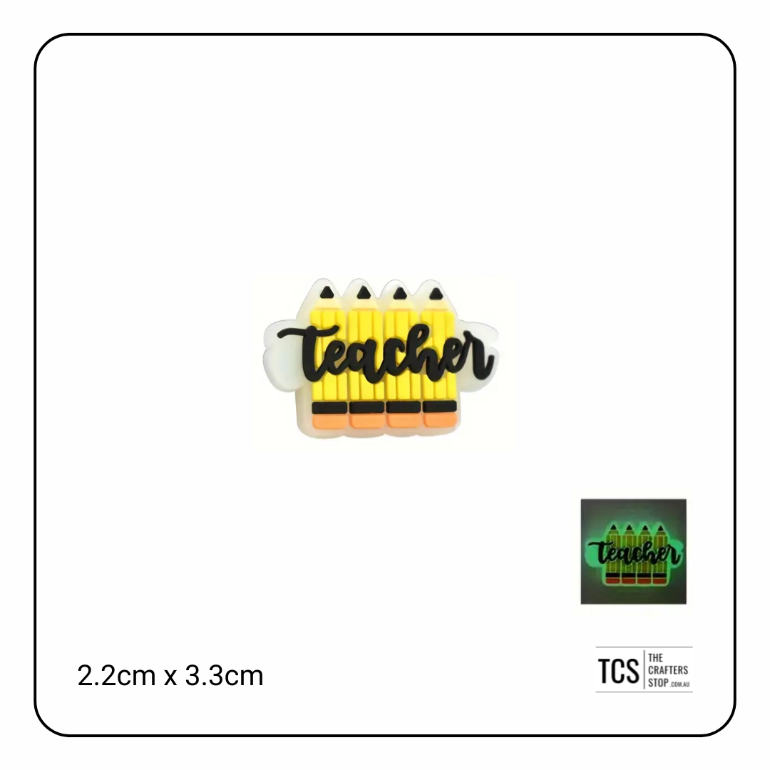 Teacher Theme Focal Beads