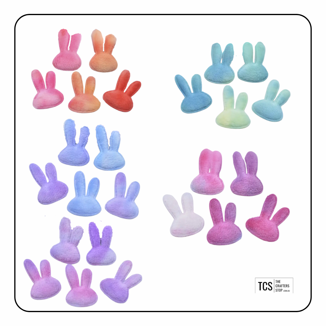 Soft Plush Fabric Easter Bunny Applique/Embellishments