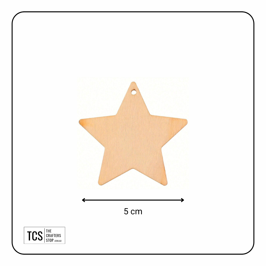 Decorative Wooden Star Blank
