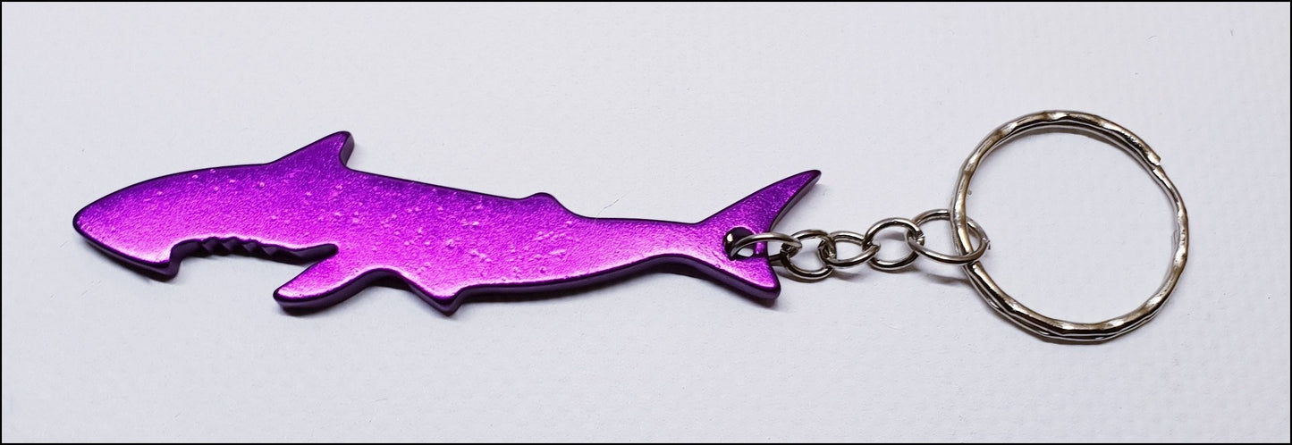 Aluminium Shark Bottle Opener Keyring
