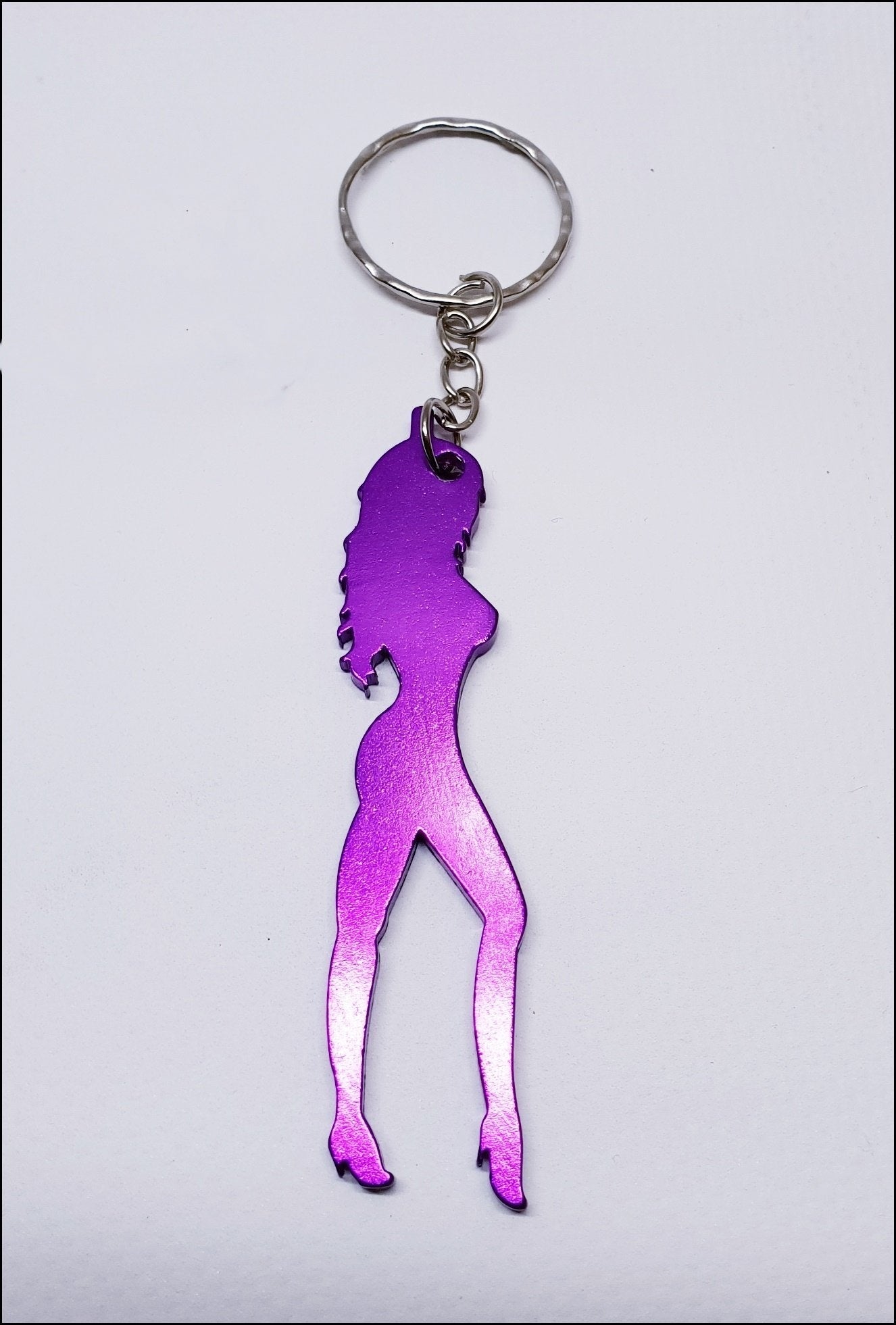 Diva Aluminium Bottle Opener Keyring