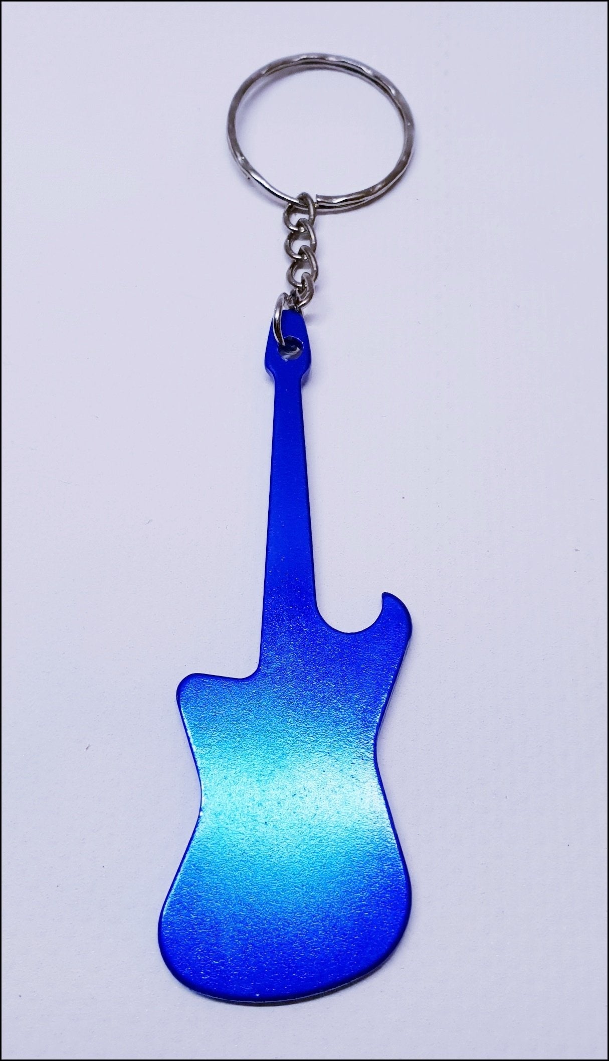 Aluminium Guitar Bottle Opener Keyring