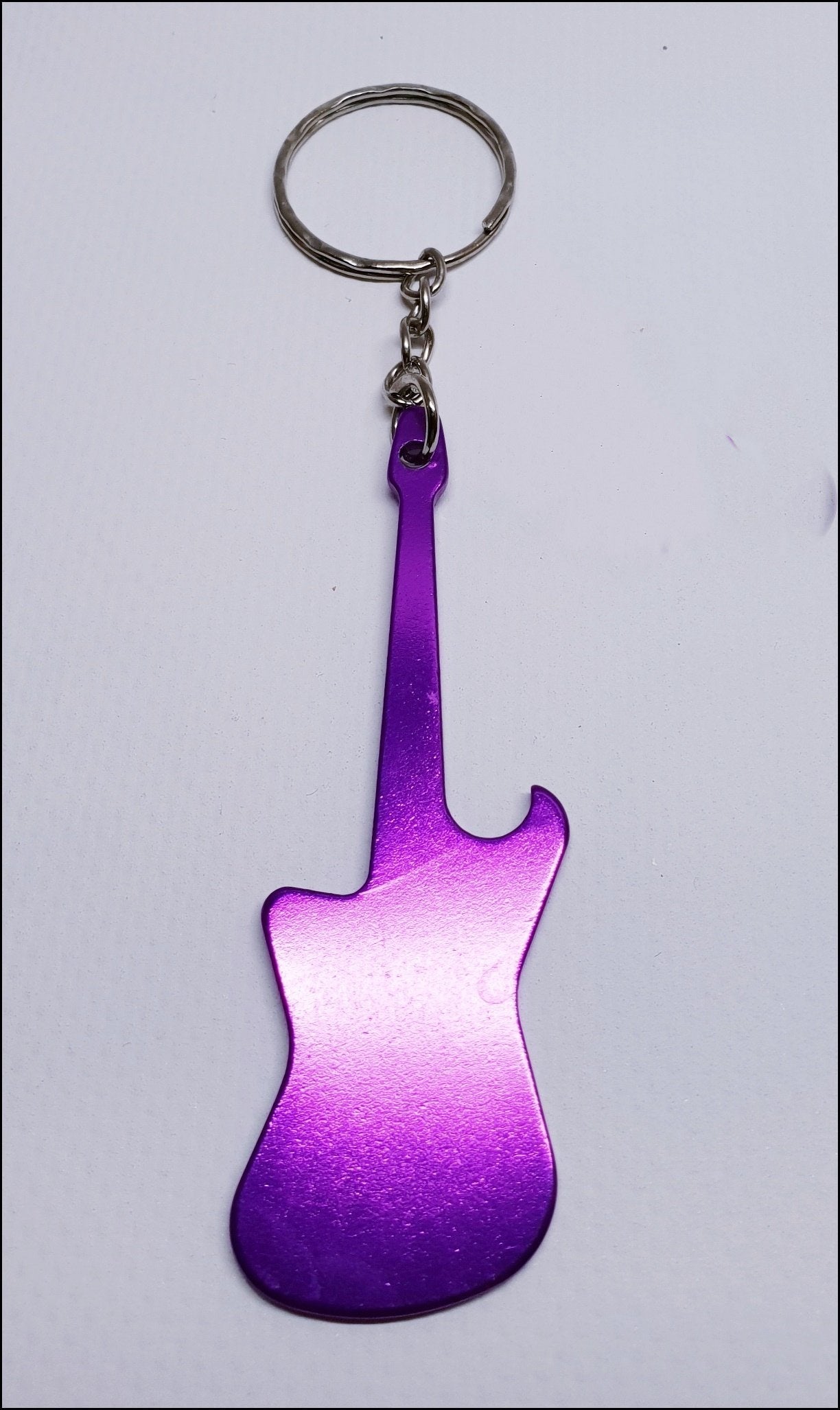 Aluminium Guitar Bottle Opener Keyring
