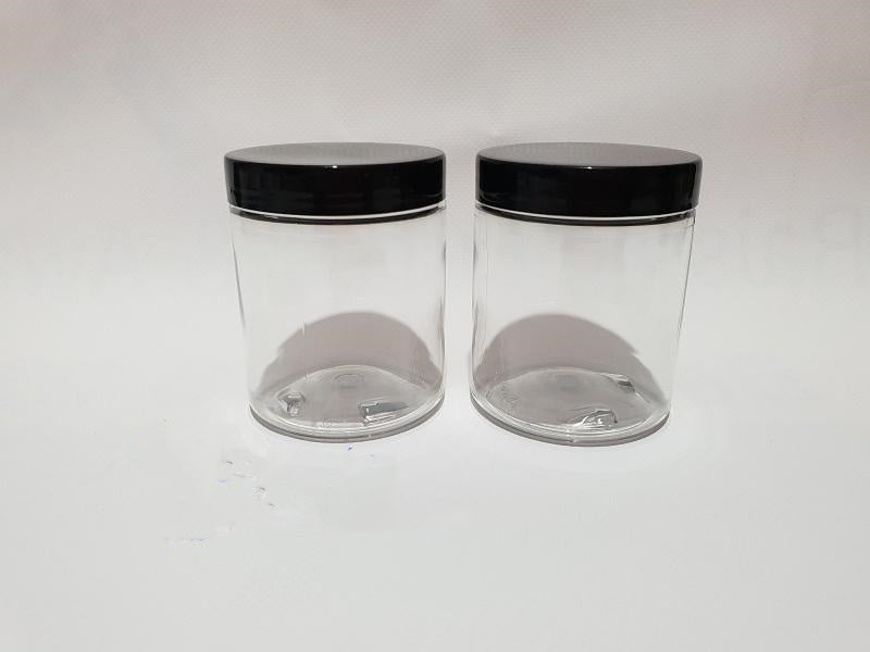 Clear Tall 200g Plastic Jars