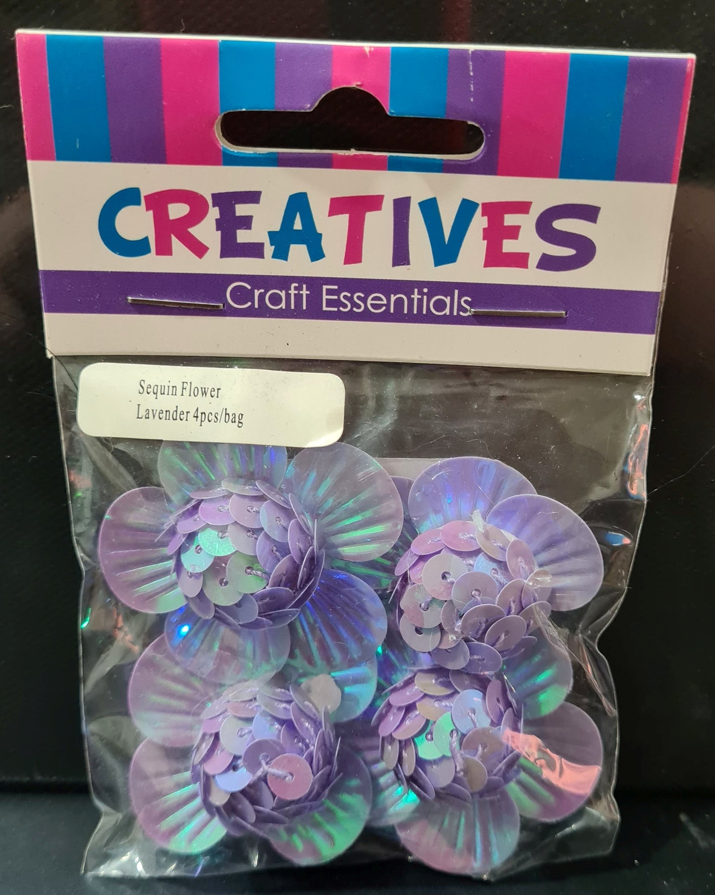3D Sequin Flowers (4 Pack)