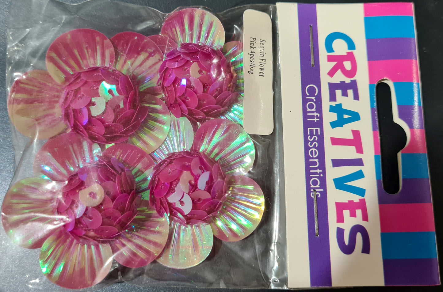 3D Sequin Flowers (4 Pack)