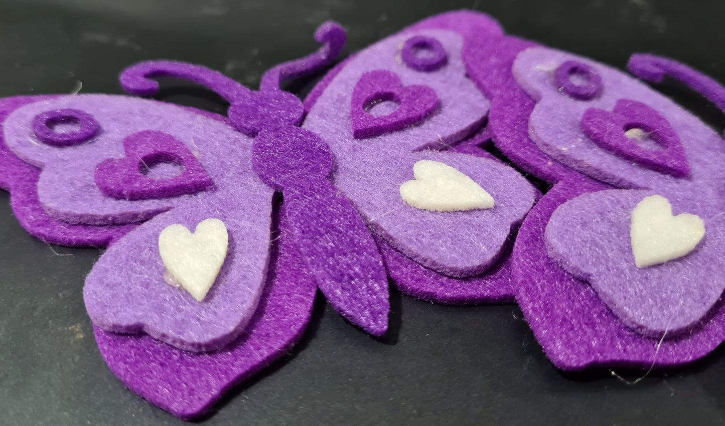 3D Fabric Felt Butterflies (2 Pack)