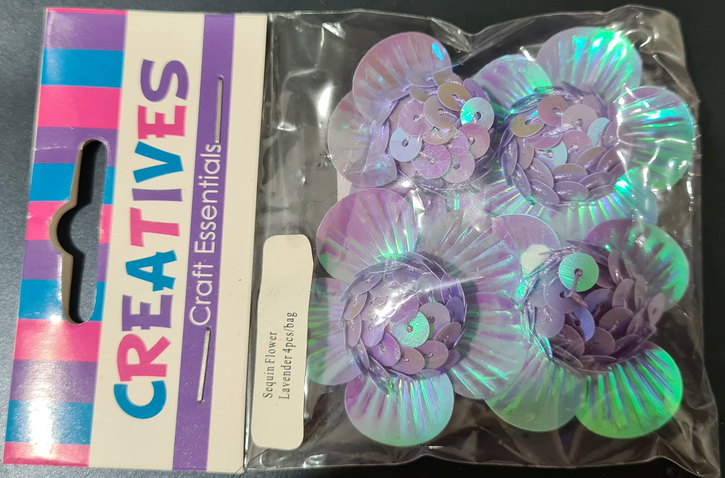 3D Sequin Flowers (4 Pack)