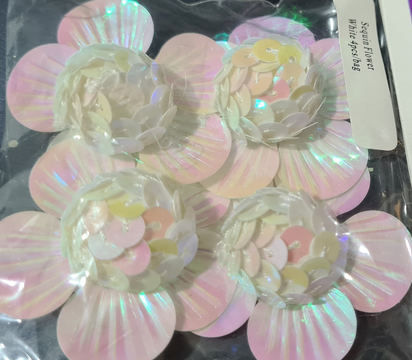 3D Sequin Flowers (4 Pack)