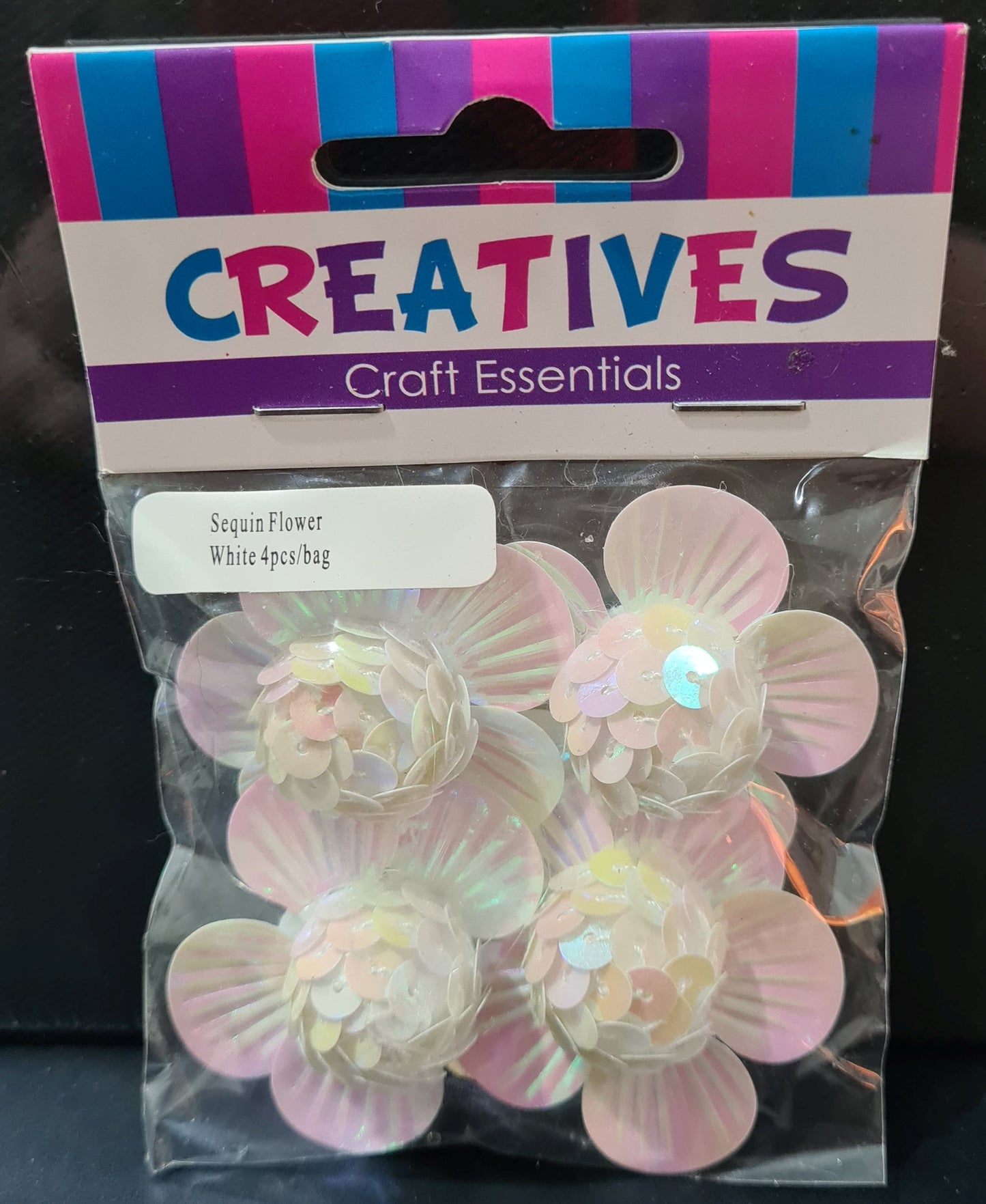 3D Sequin Flowers (4 Pack)