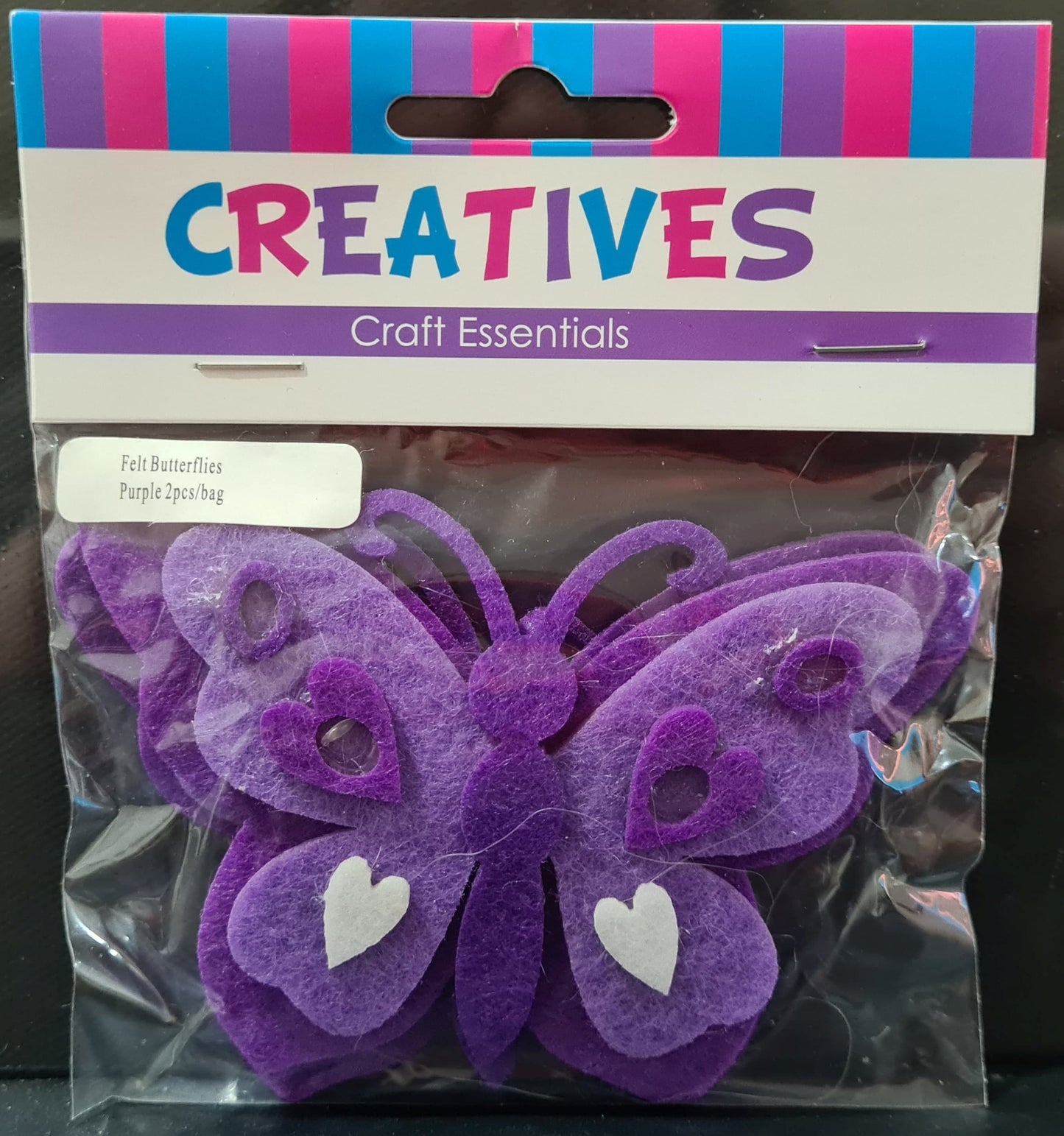 3D Fabric Felt Butterflies (2 Pack)