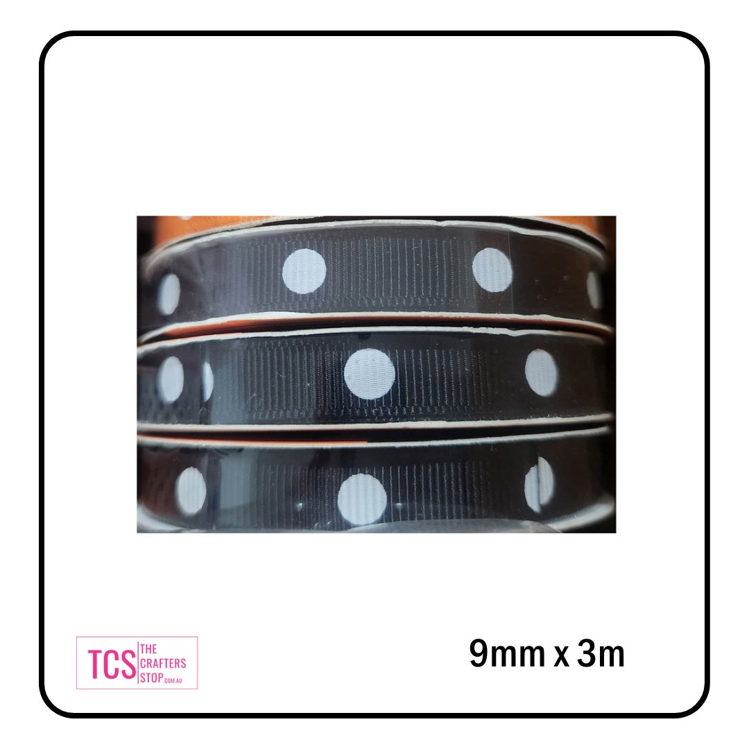Polk a Dot Craft Ribbon - 3m