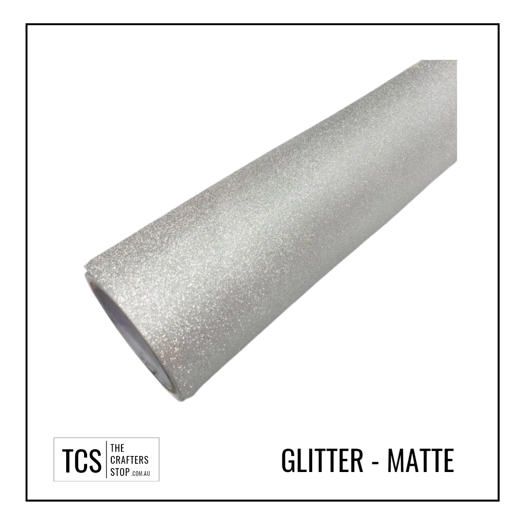 Semi-Permanent Metallic Matte Glitter Adhesive Vinyl