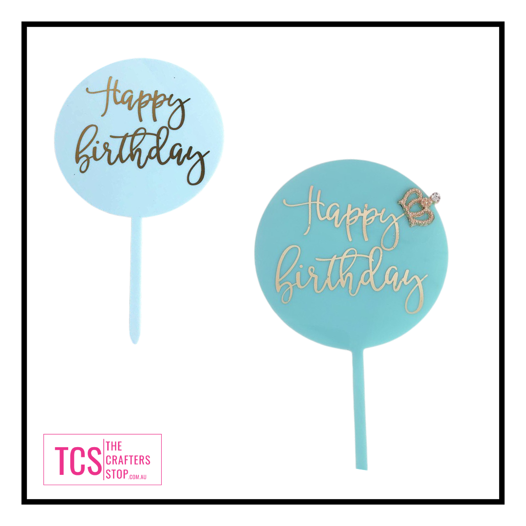 Acrylic Blank Cake Toppers