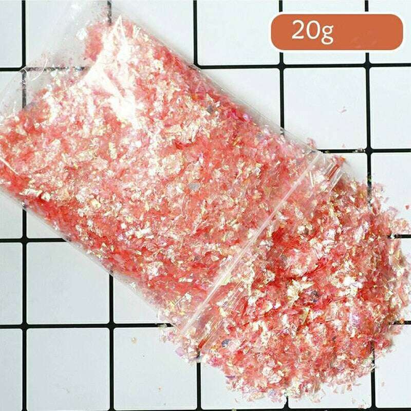 Iridescent Holographic Mylar Flakes 20grams