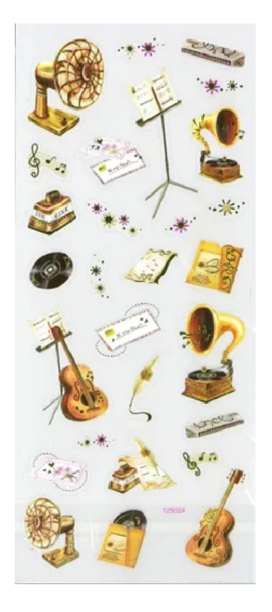 Transparent Scrapbooking Stickers - Different Designs
