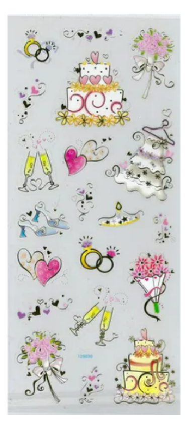 Transparent Scrapbooking Stickers - Different Designs