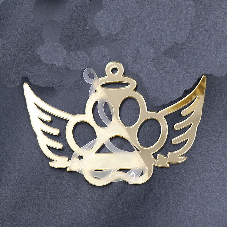 Acrylic Mirror Christmas Paw Angel Blank
