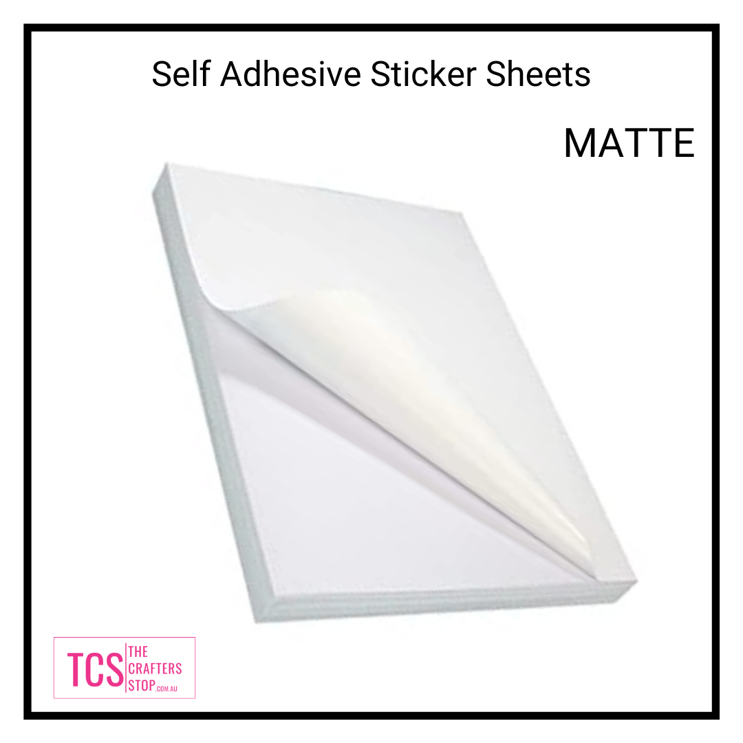 A4 Printable Adhesive Sticker Paper Sheets (Glossy/Matte)