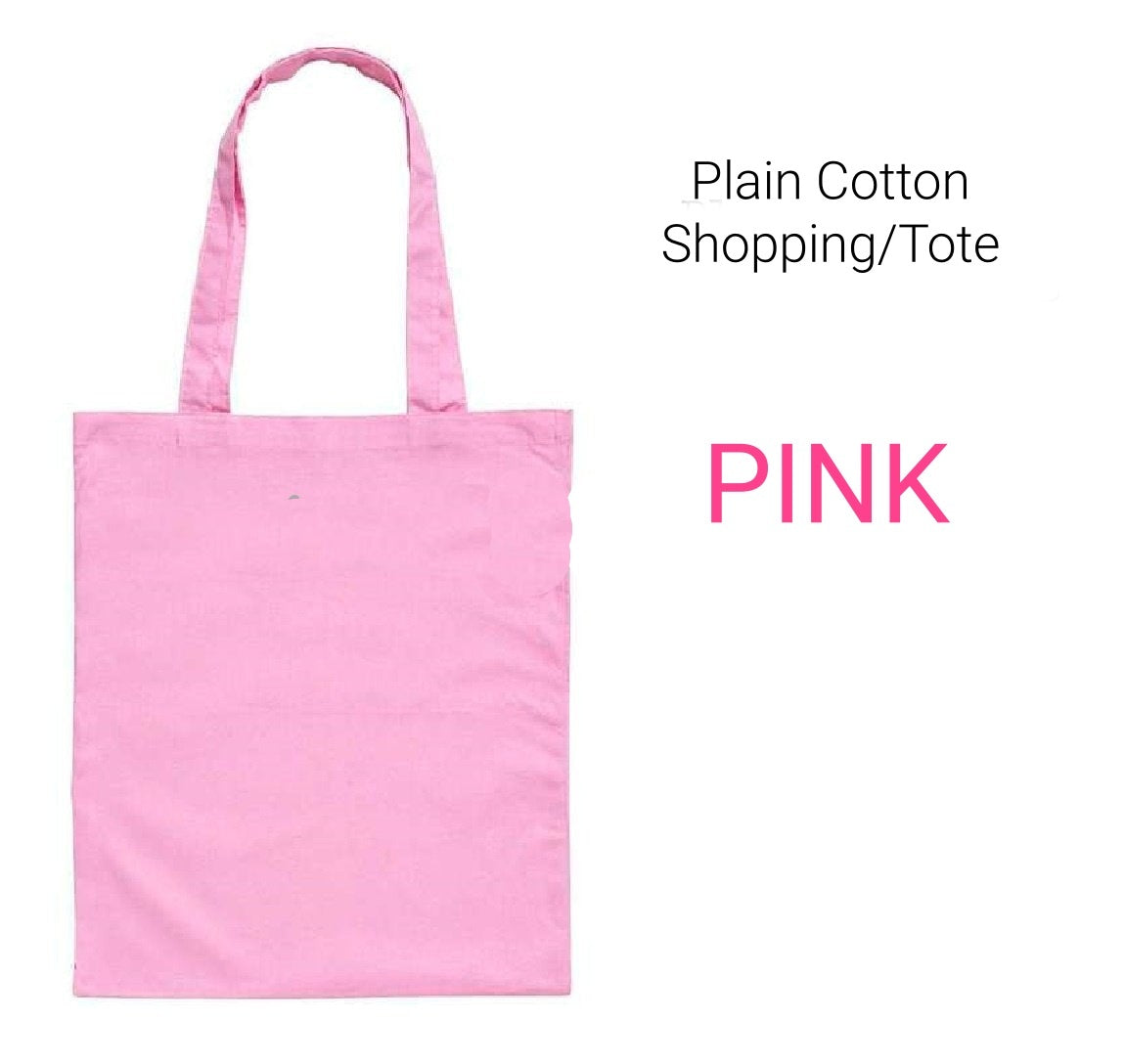 Plain Cotton Shopping/Tote Bags - Different colours