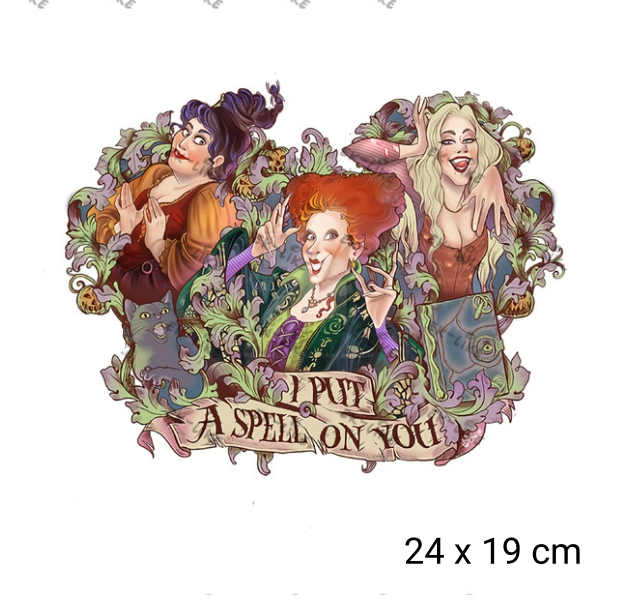 Hocus Pocus Themed Ready Made DTF Iron On Transfers