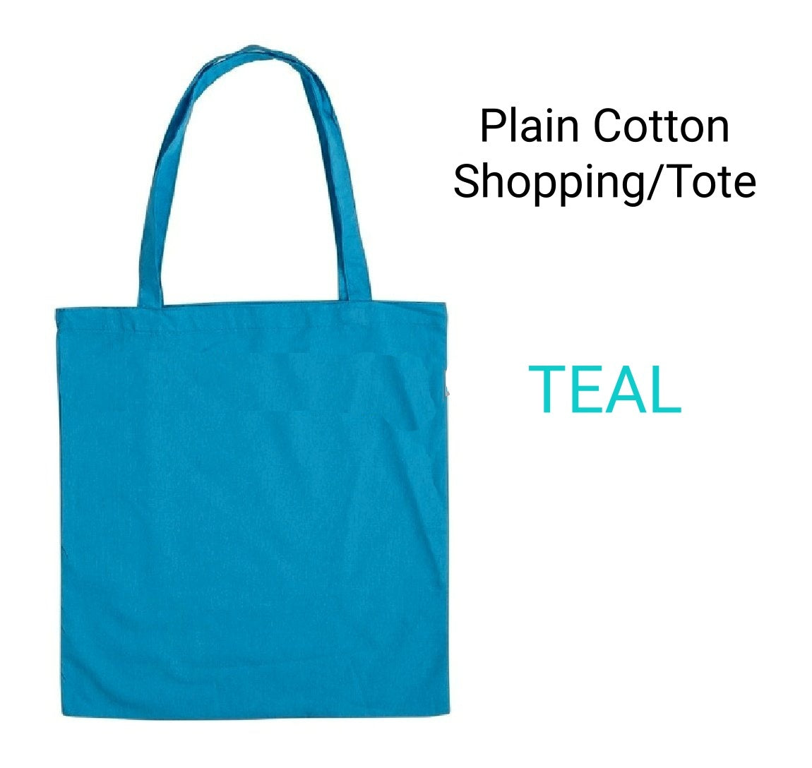 Plain Cotton Shopping/Tote Bags - Different colours