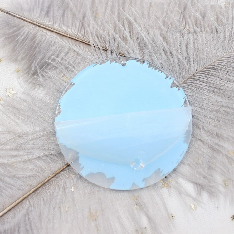 Acrylic Coloured Brush Stroke Disc Blank