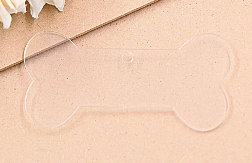 Acrylic 101mm Dog Bone Shaped Blanks