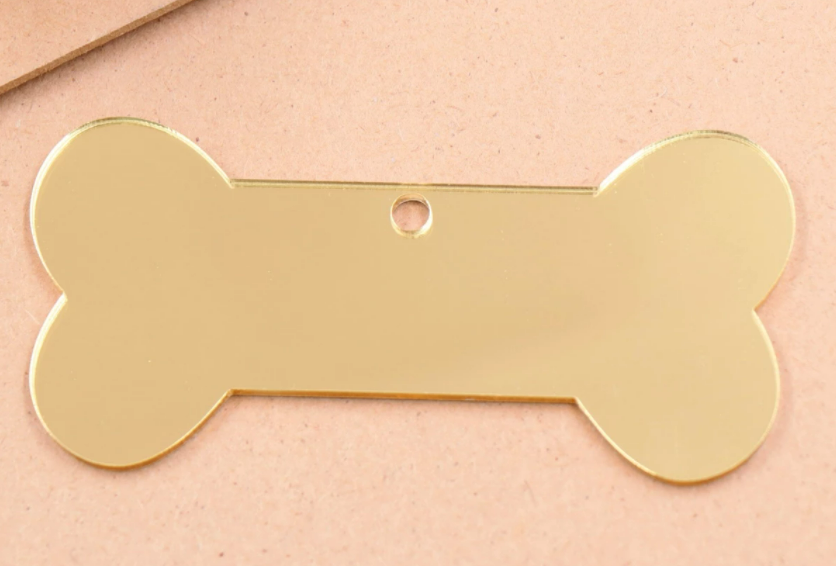Acrylic 101mm Dog Bone Shaped Blanks