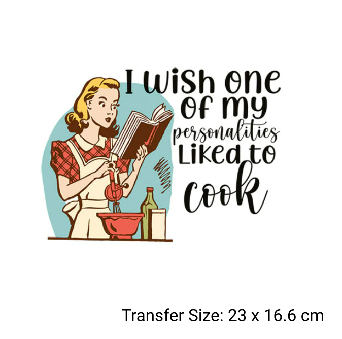 50/60's Housewife Humour, Ready Made DTF Iron On Transfers