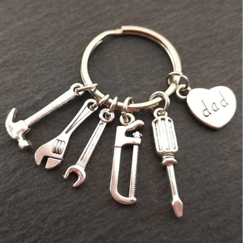 Father's Day Metal Charm Keyrings (2 Designs)