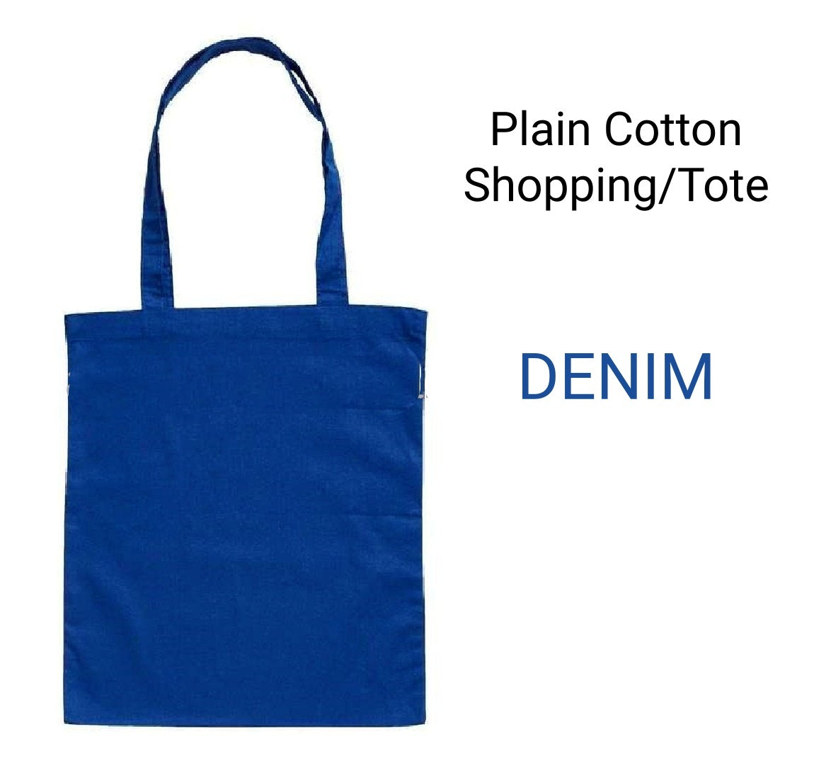 Plain Cotton Shopping/Tote Bags - Different colours