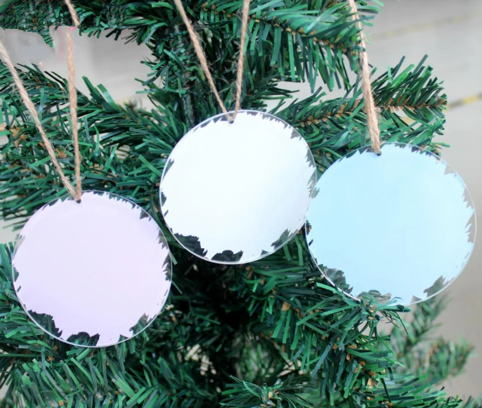 Acrylic Coloured Brush Stroke Disc Blank