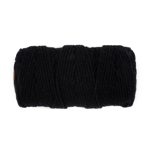 Black Macramé Cord - 2 Sizes