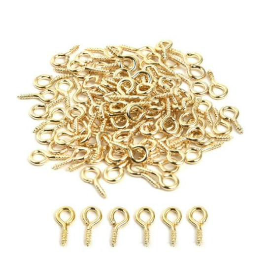 Jewellery, Keyring Mini Eye Hooks (3 Colours)