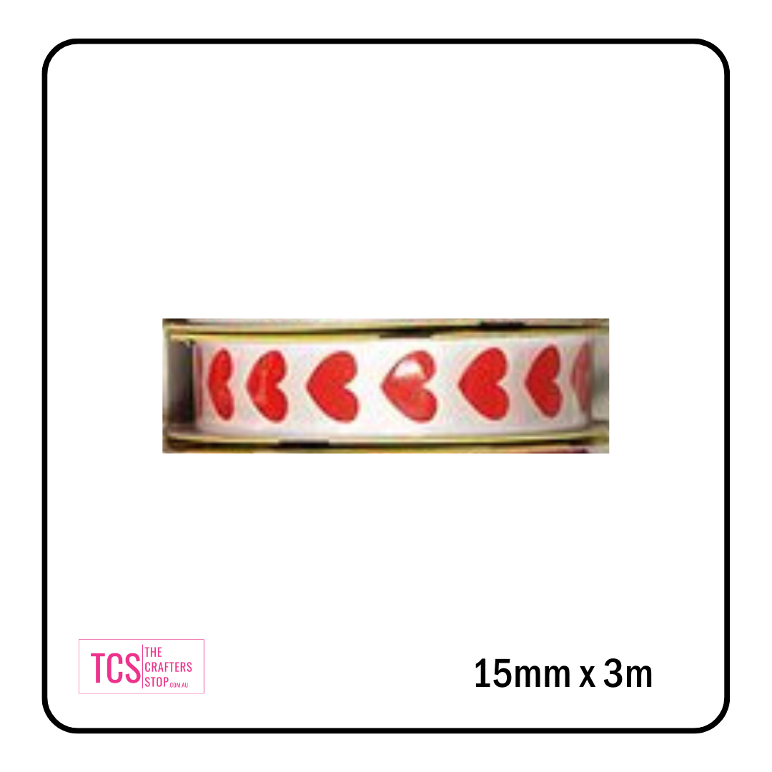 Assorted Valentines Day/Love Themed Satin Ribbon