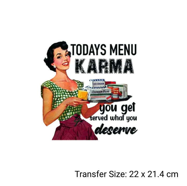 50/60's Housewife Humour, Ready Made DTF Iron On Transfers
