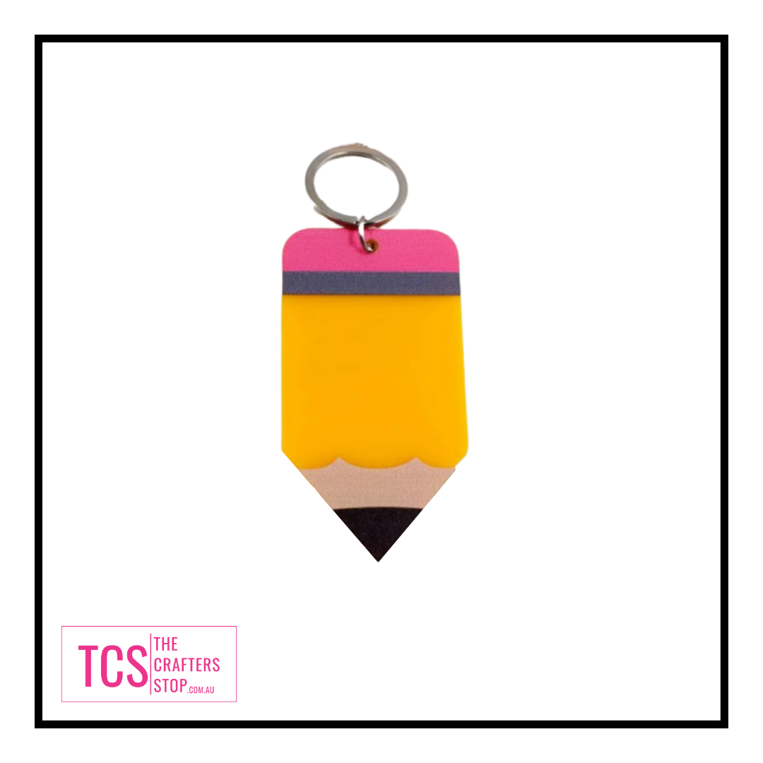 Acrylic Pencil Keyrings - Perfect for teachers gift