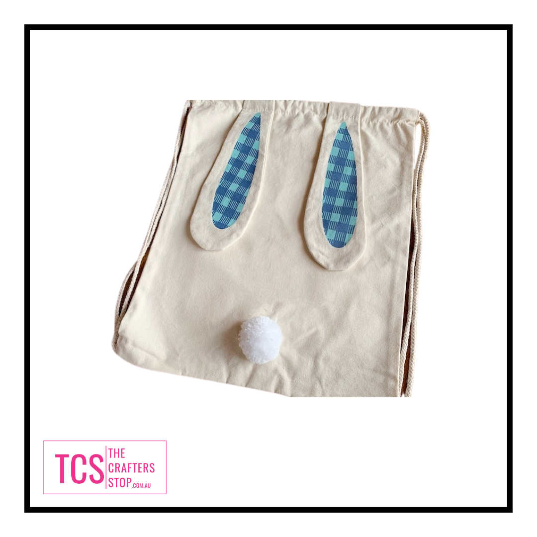Easter Drawstring Bag with Bunny Ears