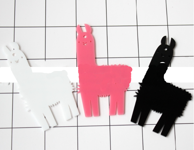 Llama Shaped Acrylic Blanks