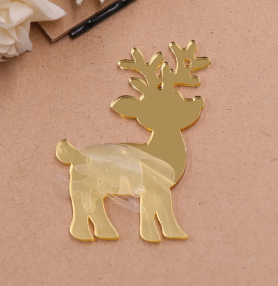 Acrylic Mirror Christmas Reindeer Blank